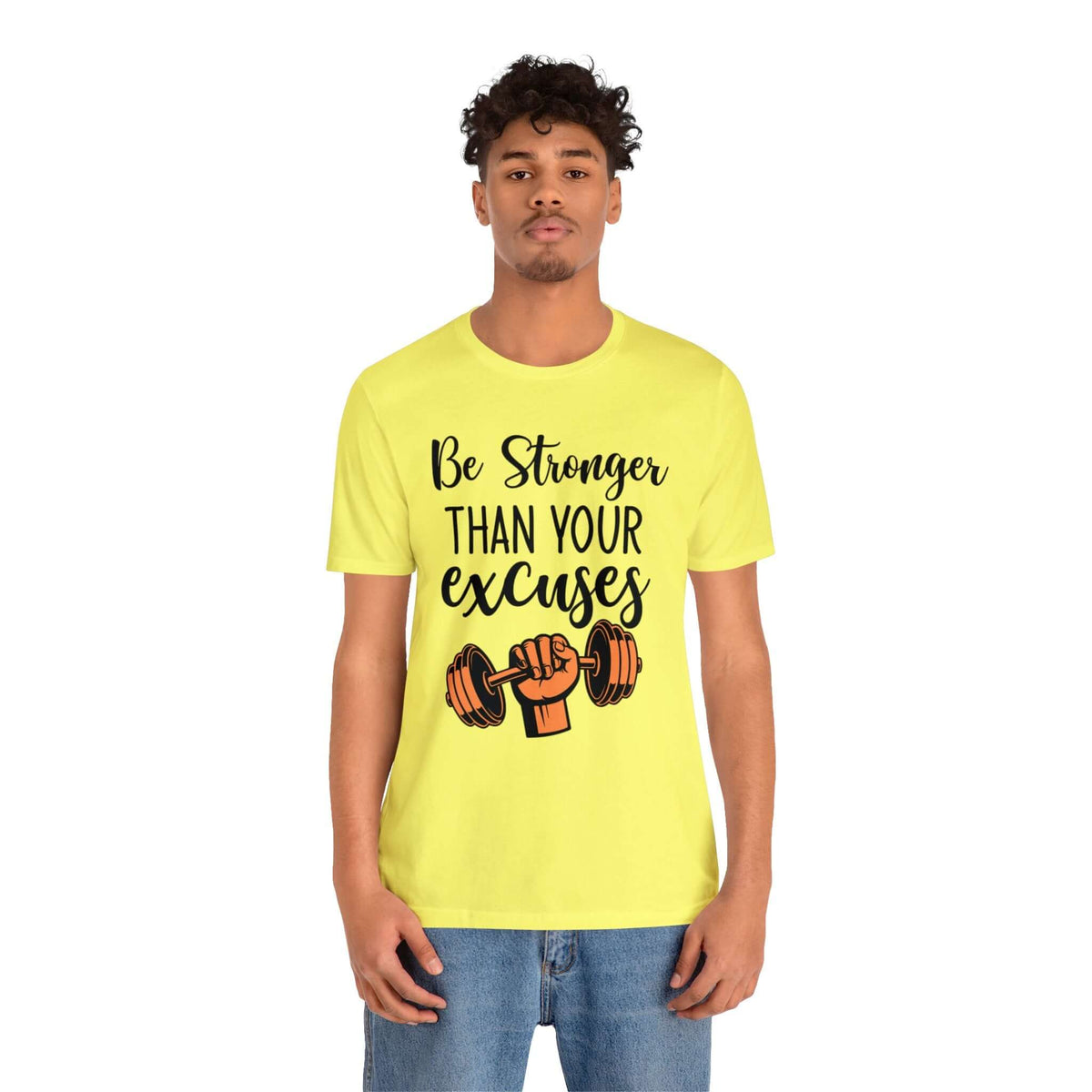 Men's "Stronger" Gym Short Sleeve Tee | Active and Leisure Wear Shirt, Brand63