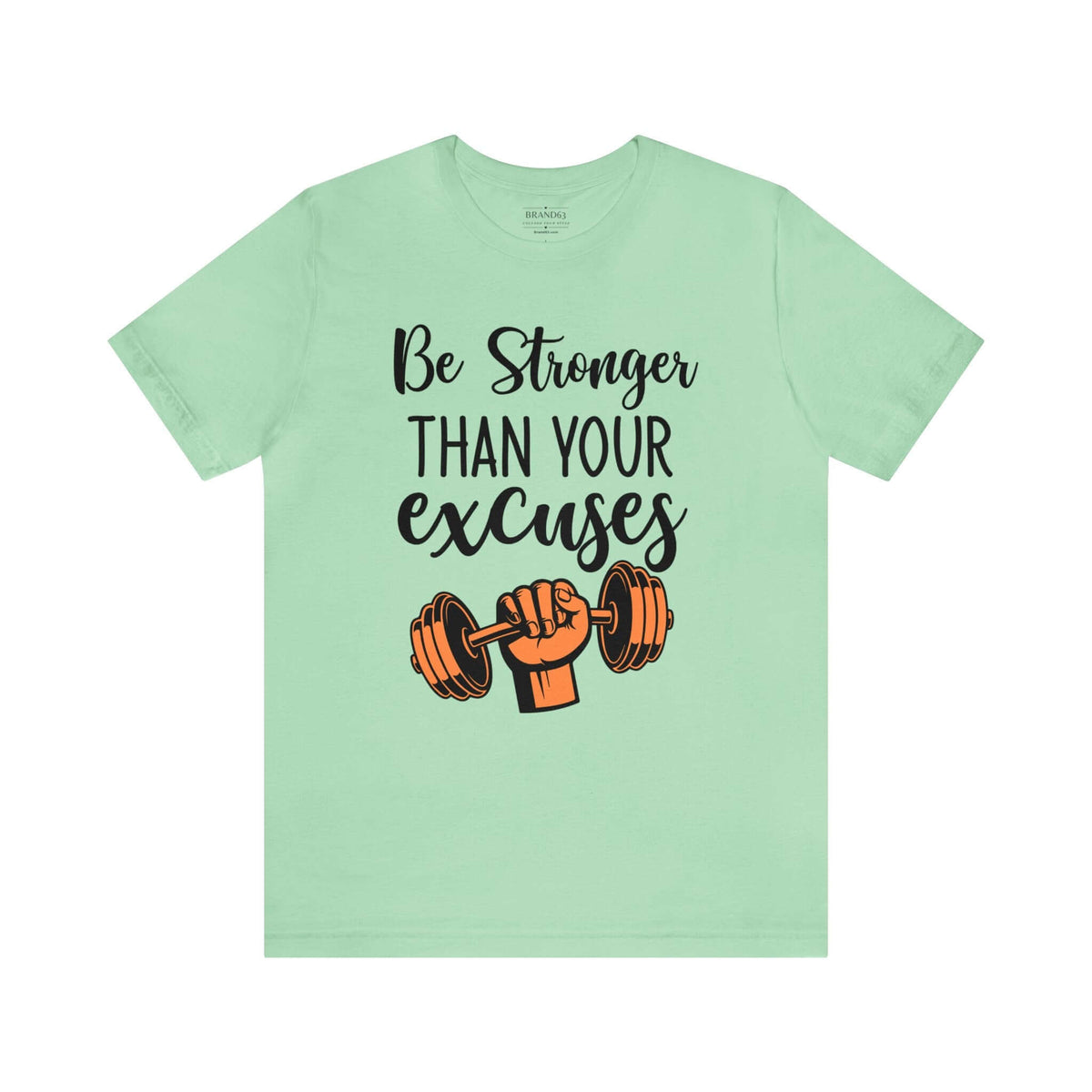 Men's "Stronger" Gym Short Sleeve Tee | Active and Leisure Wear Shirt, Brand63
