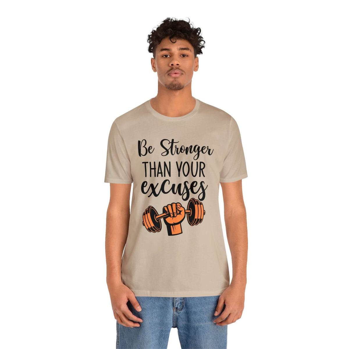 Men's "Stronger" Gym Short Sleeve Tee | Active and Leisure Wear Shirt, Brand63