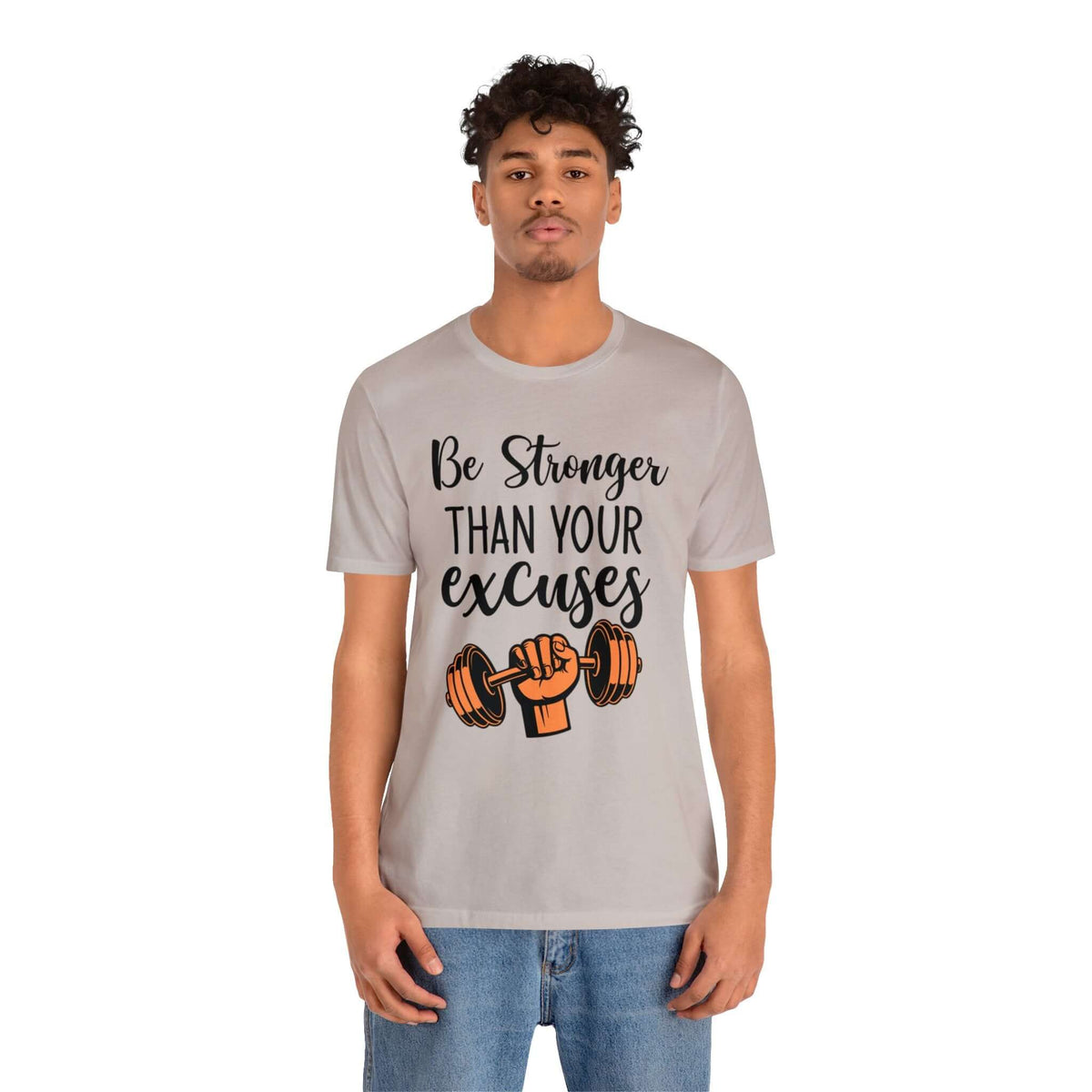 Men's "Stronger" Gym Short Sleeve Tee | Active and Leisure Wear Shirt, Brand63