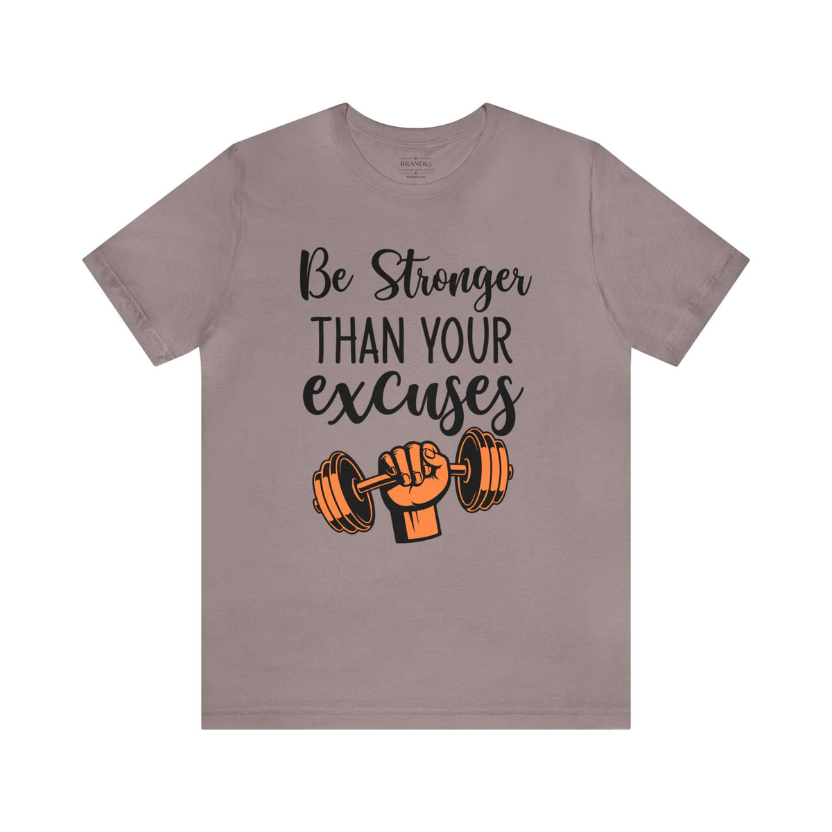 Men's "Stronger" Gym Short Sleeve Tee | Active and Leisure Wear Shirt, Brand63