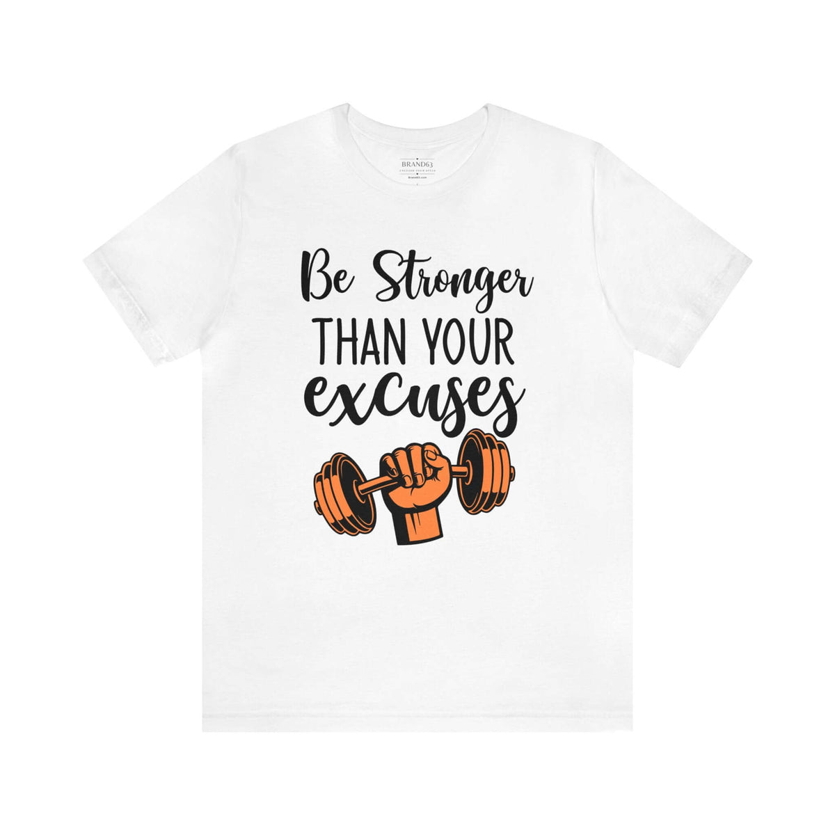 Men's "Stronger" Gym Short Sleeve Tee | Active and Leisure Wear Shirt, Brand63