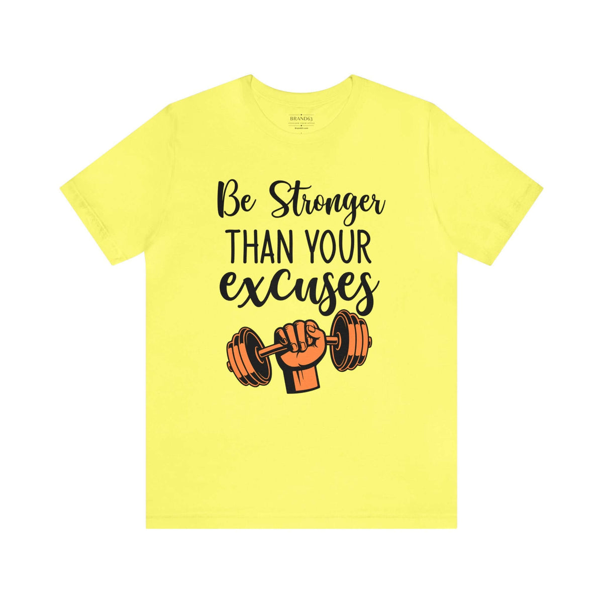 Men's "Stronger" Gym Short Sleeve Tee | Active and Leisure Wear Shirt, Brand63