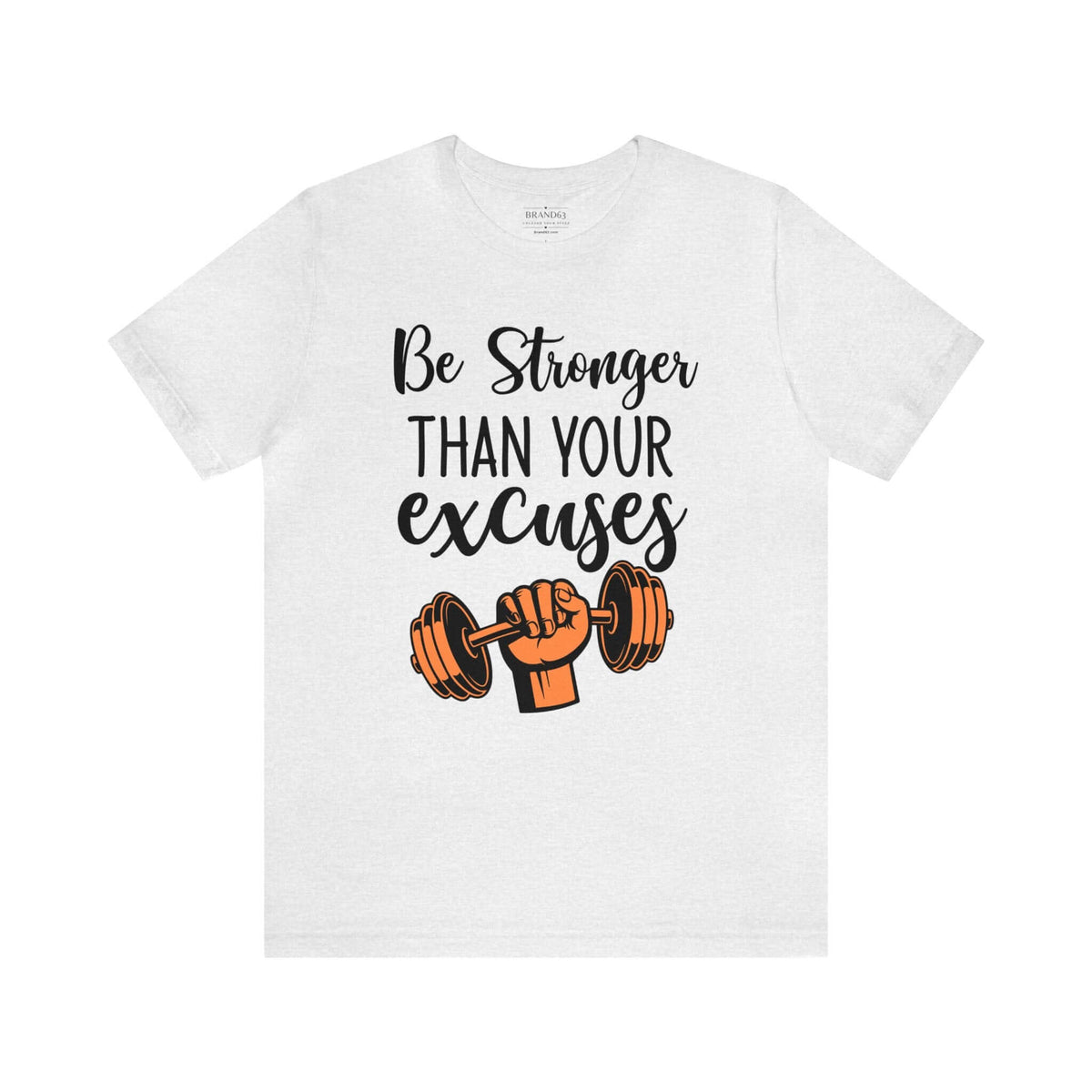 Men's "Stronger" Gym Short Sleeve Tee | Active and Leisure Wear Shirt, Brand63