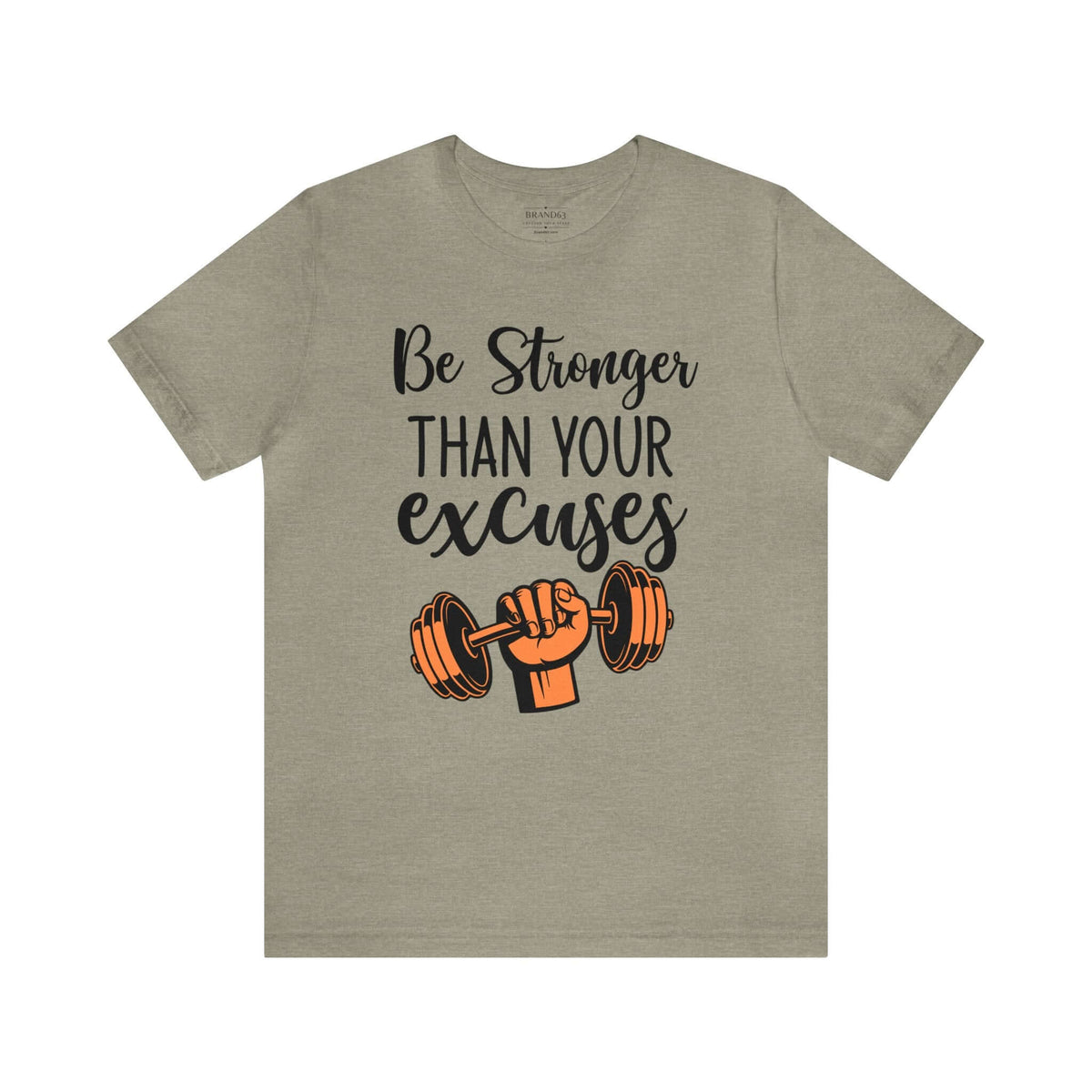 Men's "Stronger" Gym Short Sleeve Tee | Active and Leisure Wear Shirt, Brand63