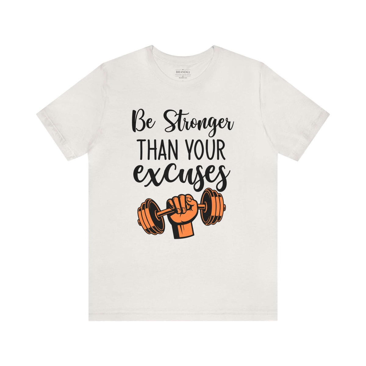 Men's "Stronger" Gym Short Sleeve Tee | Active and Leisure Wear Shirt, Brand63