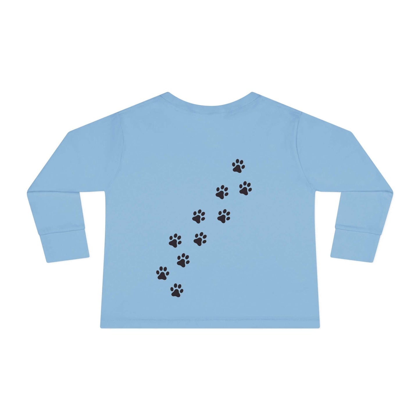 "Meow Cat" Toddler Long Sleeve Tee – Unisex Soft Cotton Shirt with Cute Cat Face & Paw Print Design | Best Deals & Free Shipping | Best Deals & Free Shipping | Best Deals & Free Shipping, Brand63