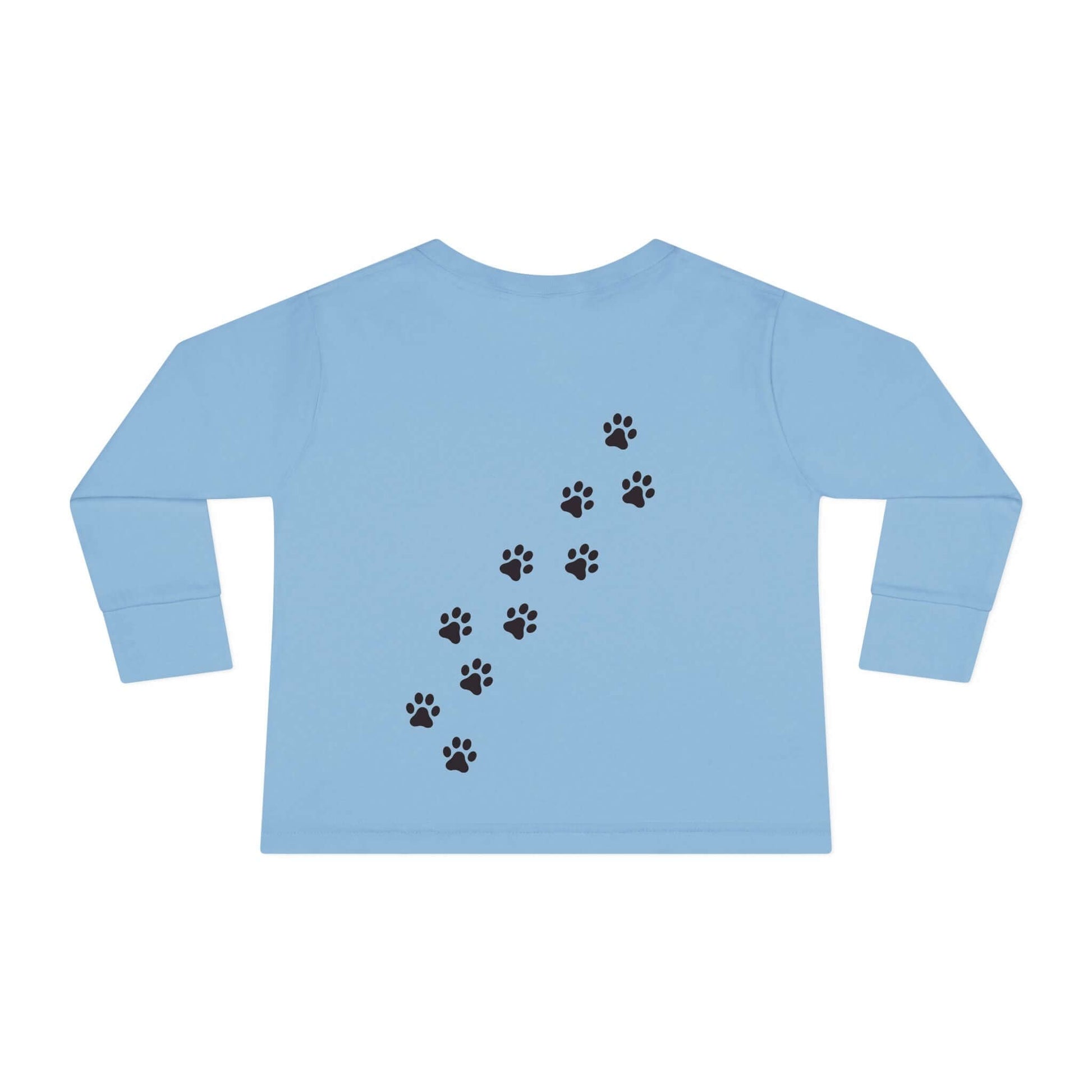 "Meow Cat" Toddler Long Sleeve Tee – Unisex Soft Cotton Shirt with Cute Cat Face & Paw Print Design | Best Deals & Free Shipping | Best Deals & Free Shipping | Best Deals & Free Shipping, Brand63