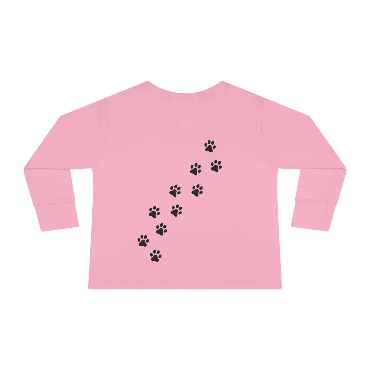 "Meow Cat" Toddler Long Sleeve Tee – Unisex Soft Cotton Shirt with Cute Cat Face & Paw Print Design | Best Deals & Free Shipping | Best Deals & Free Shipping | Best Deals & Free Shipping, Brand63