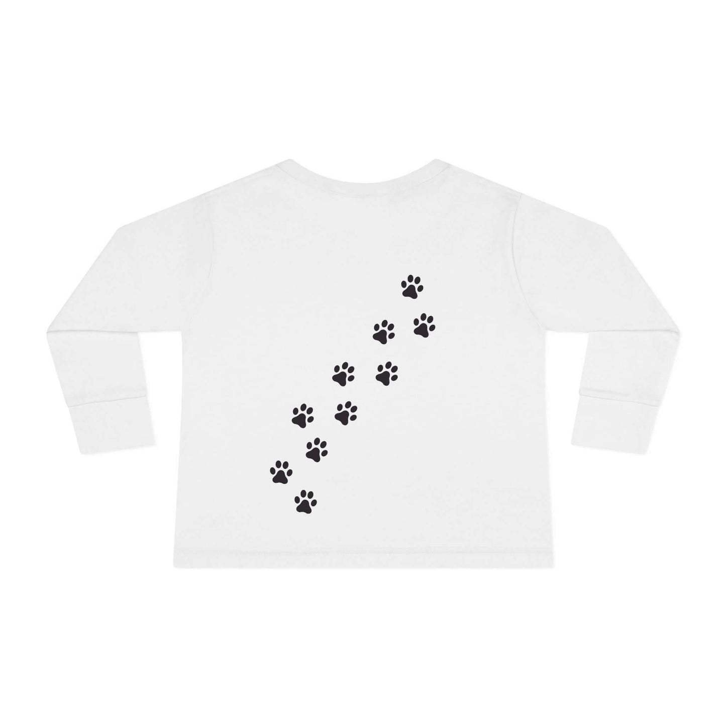 "Meow Cat" Toddler Long Sleeve Tee – Unisex Soft Cotton Shirt with Cute Cat Face & Paw Print Design | Best Deals & Free Shipping | Best Deals & Free Shipping | Best Deals & Free Shipping, Brand63