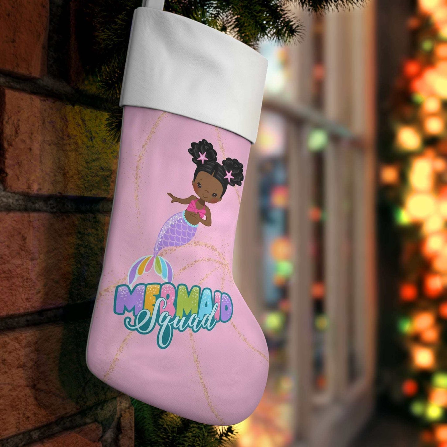 Mermaid Squad Goals Christmas Stocking, Brand63