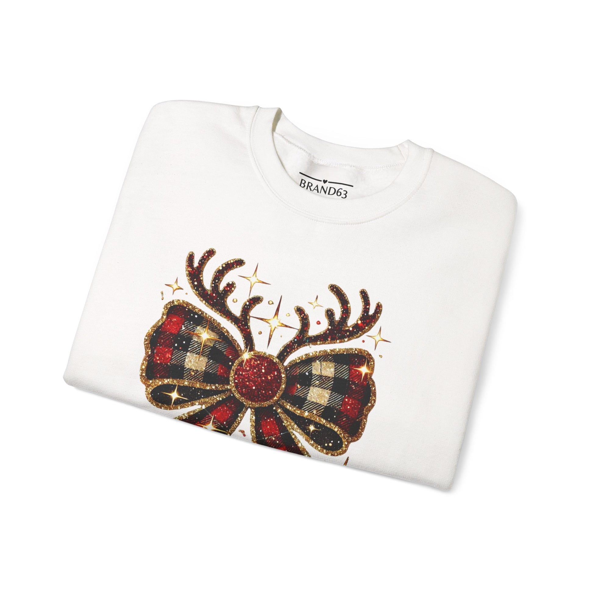 Merry & Bright Crewneck Sweatshirt – Cozy, Festive, Durable Holiday Sweater, Brand63