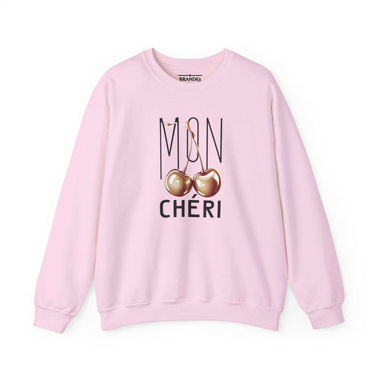 Mon Cheri Art Deco Sweatshirt, Exclusive Gold Cherries Design, Brand63