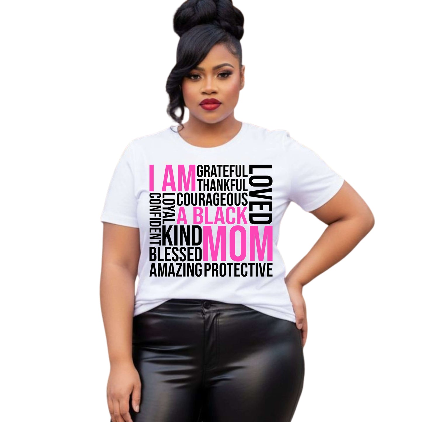 Mother's Day Black Mother Graphic Tee, Brand63