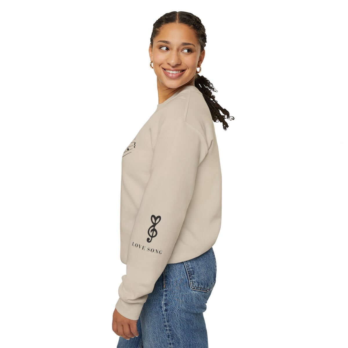 Musical Notes Crewneck Sweatshirt – Perfect for Music Lovers, Brand63
