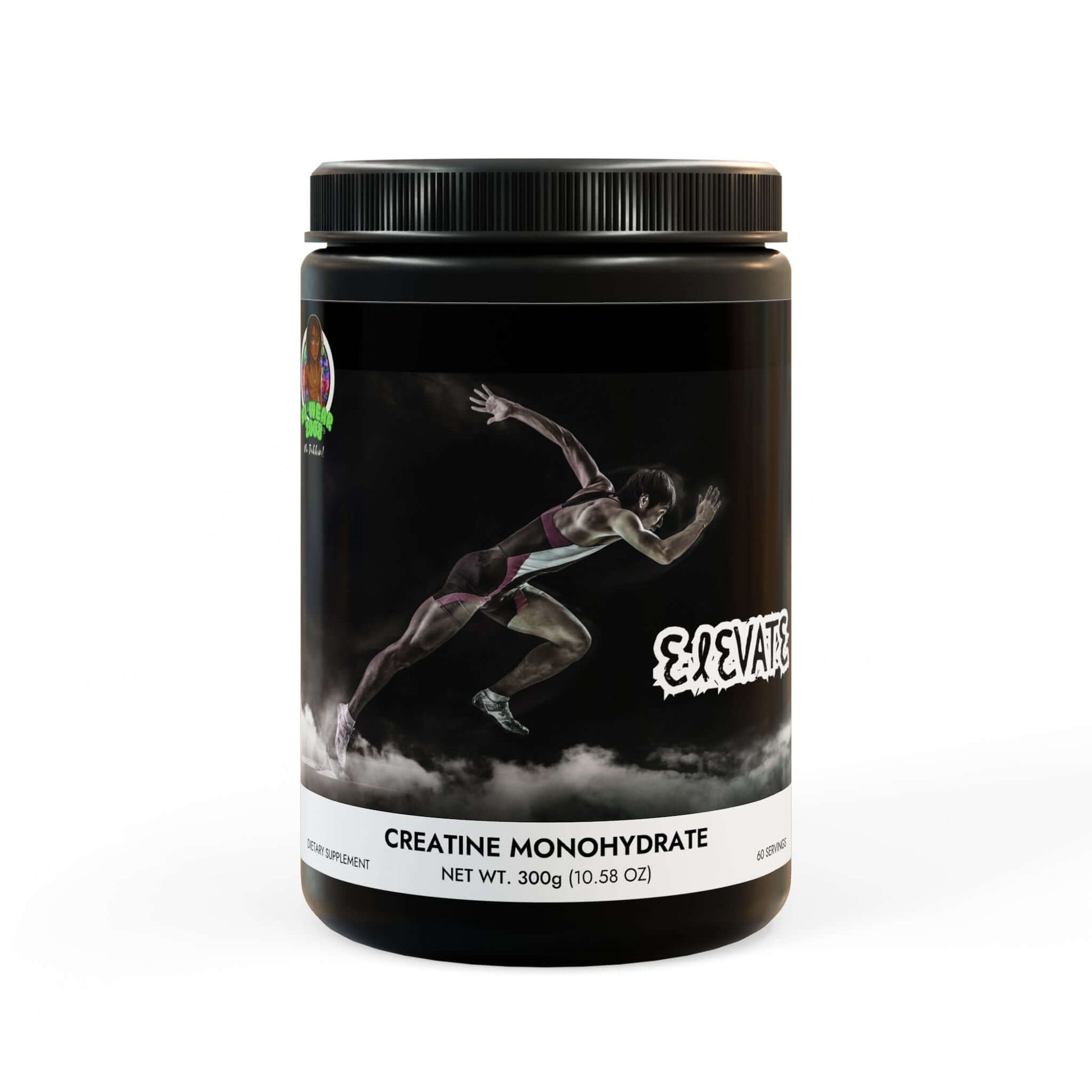 NO JUKKIN! Creatine Monohydrate Supplement (300g, 10.58oz), Brand63