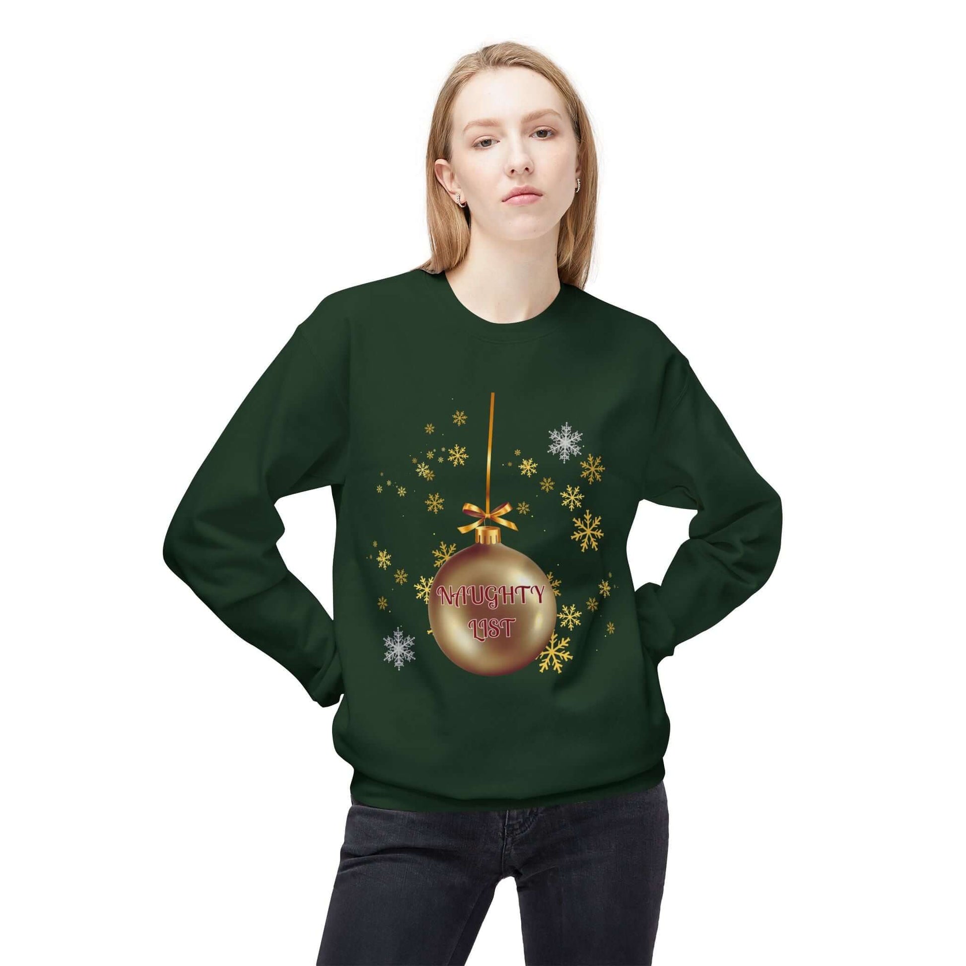 Naughty List Christmas Sweatshirt, Brand63