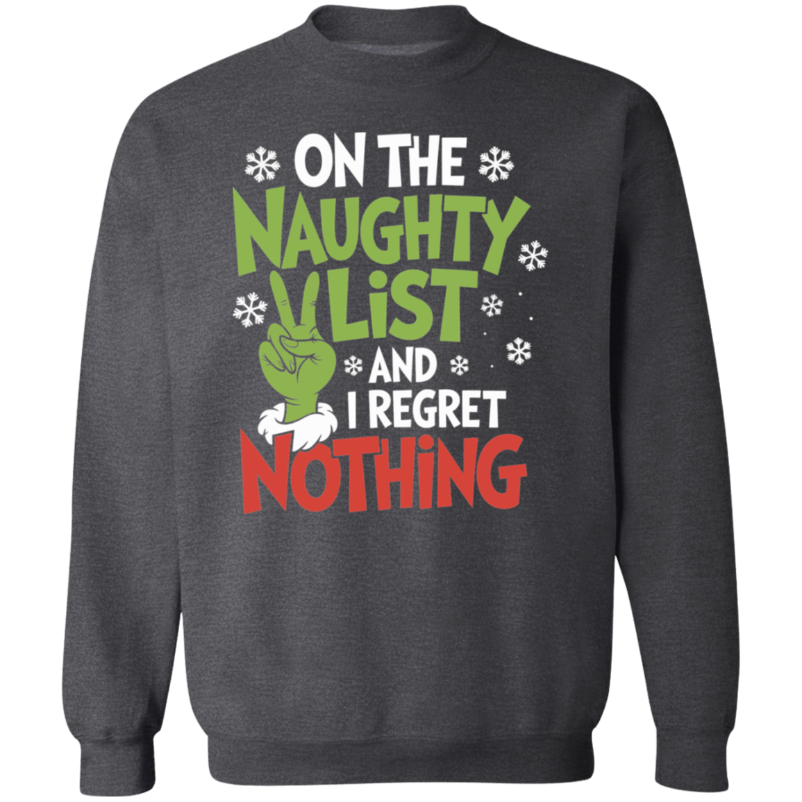 Naughty List Crewneck Sweatshirt | Plus Sizes Available, Brand63