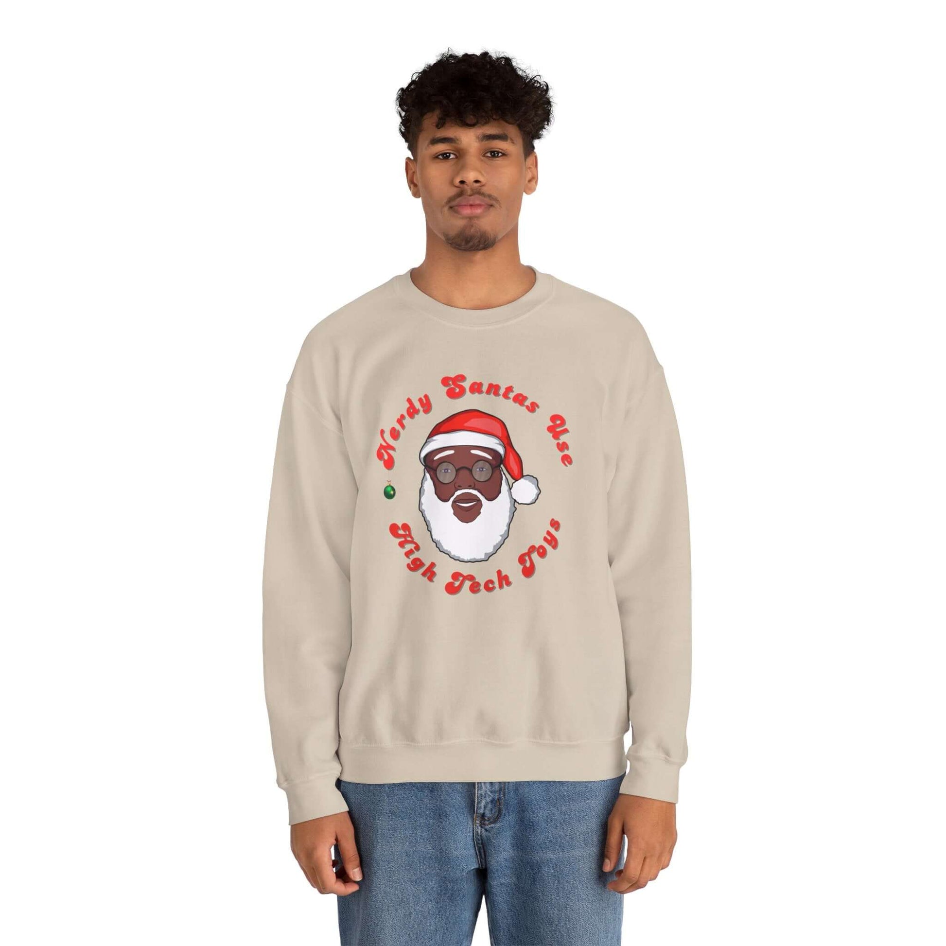 Nerdy Santas Christmas Sweatshirt, Brand63