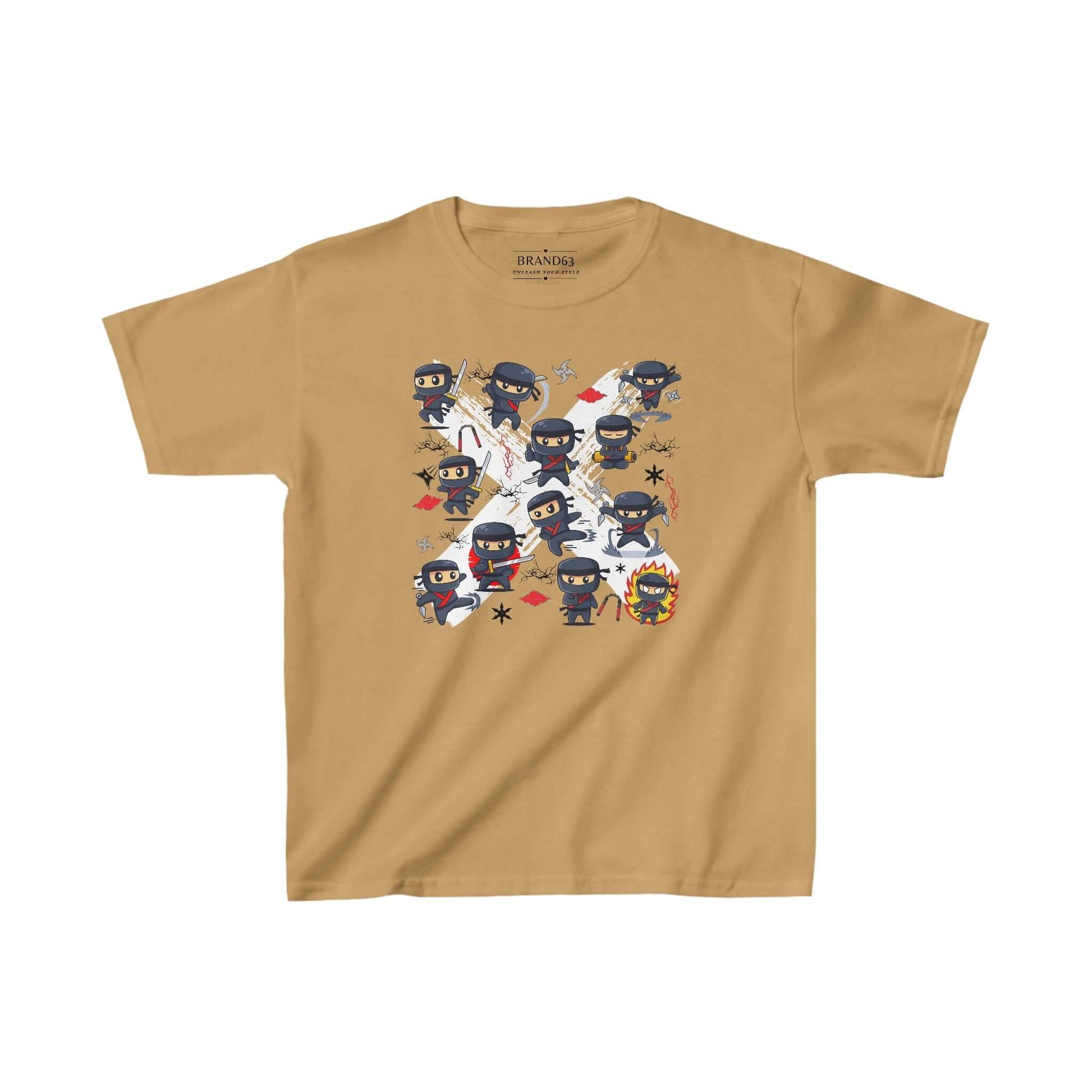 Ninja Warriors Kids Cotton T-Shirt, Brand63