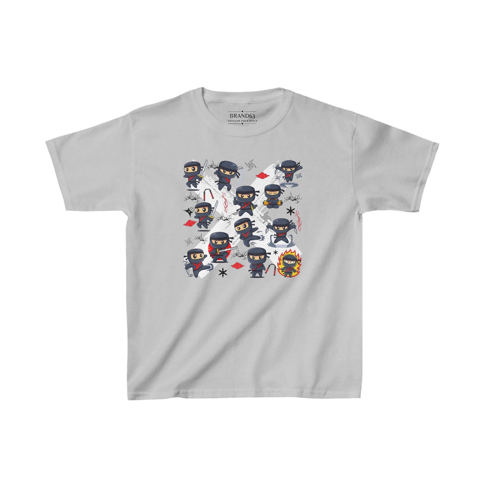 Ninja Warriors Kids Cotton T-Shirt, Brand63