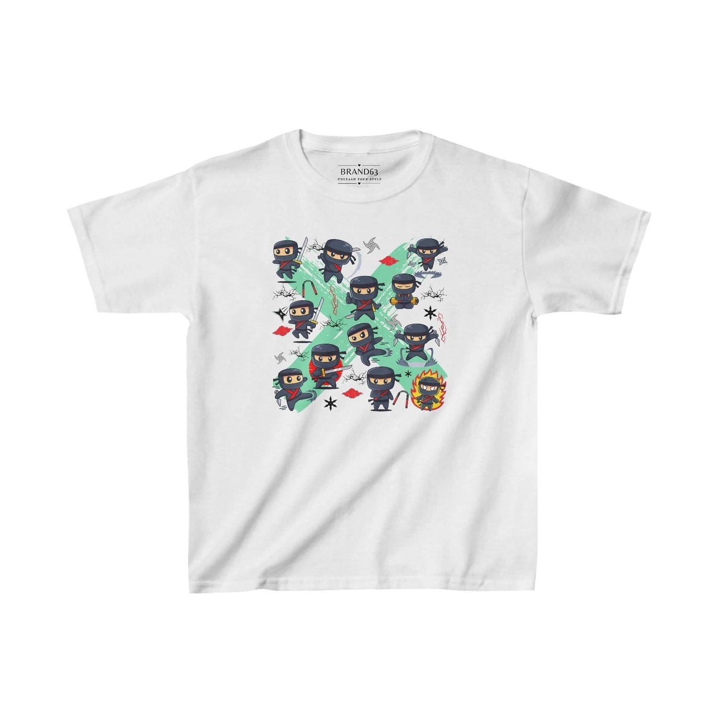 Ninja Warriors Kids Cotton T-Shirt, Brand63