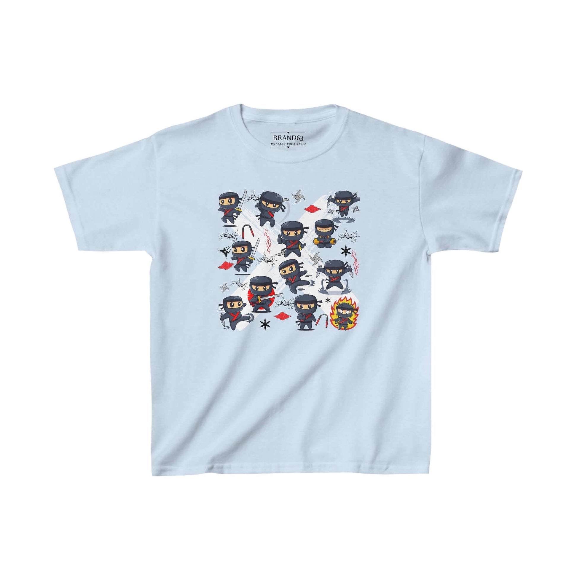 Ninja Warriors Kids Cotton T-Shirt, Brand63