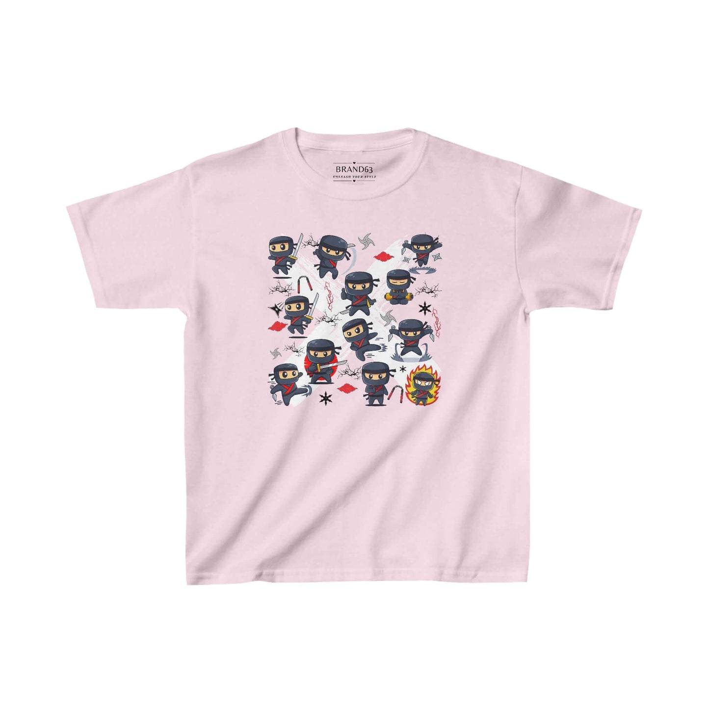Ninja Warriors Kids Cotton T-Shirt, Brand63