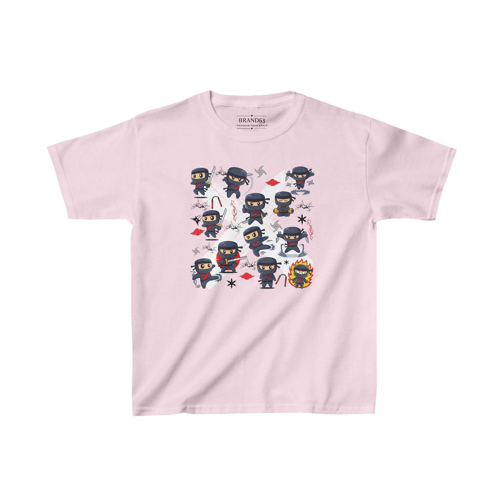Ninja Warriors Kids Cotton T-Shirt, Brand63