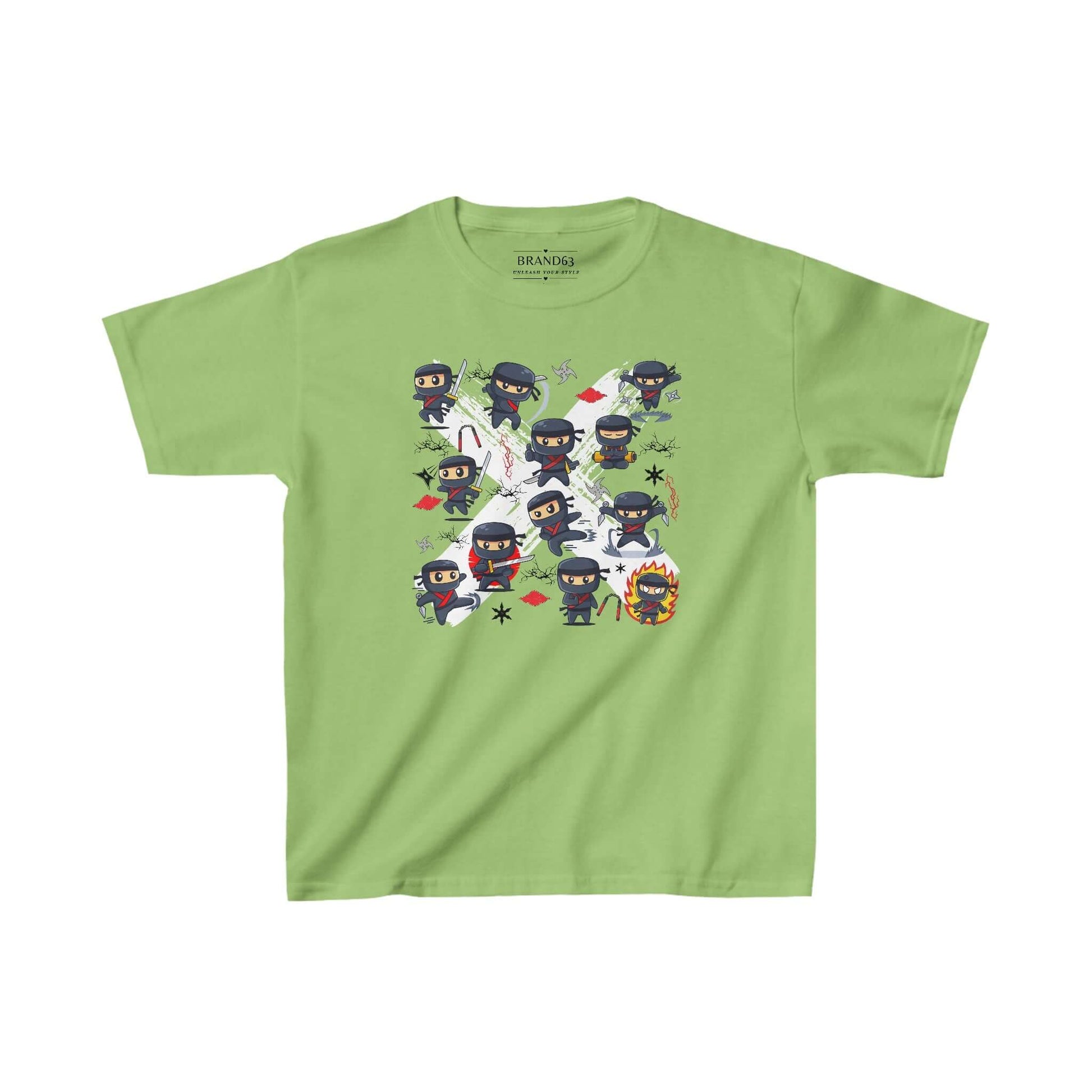 Ninja Warriors Kids Cotton T-Shirt, Brand63