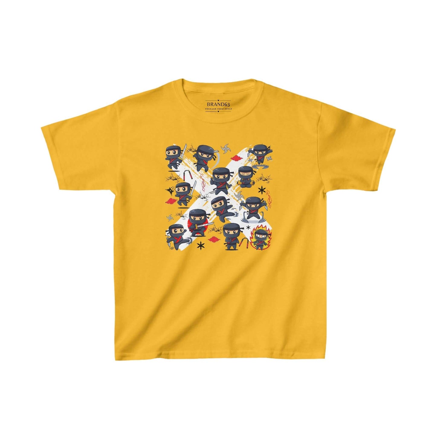 Ninja Warriors Kids Cotton T-Shirt, Brand63
