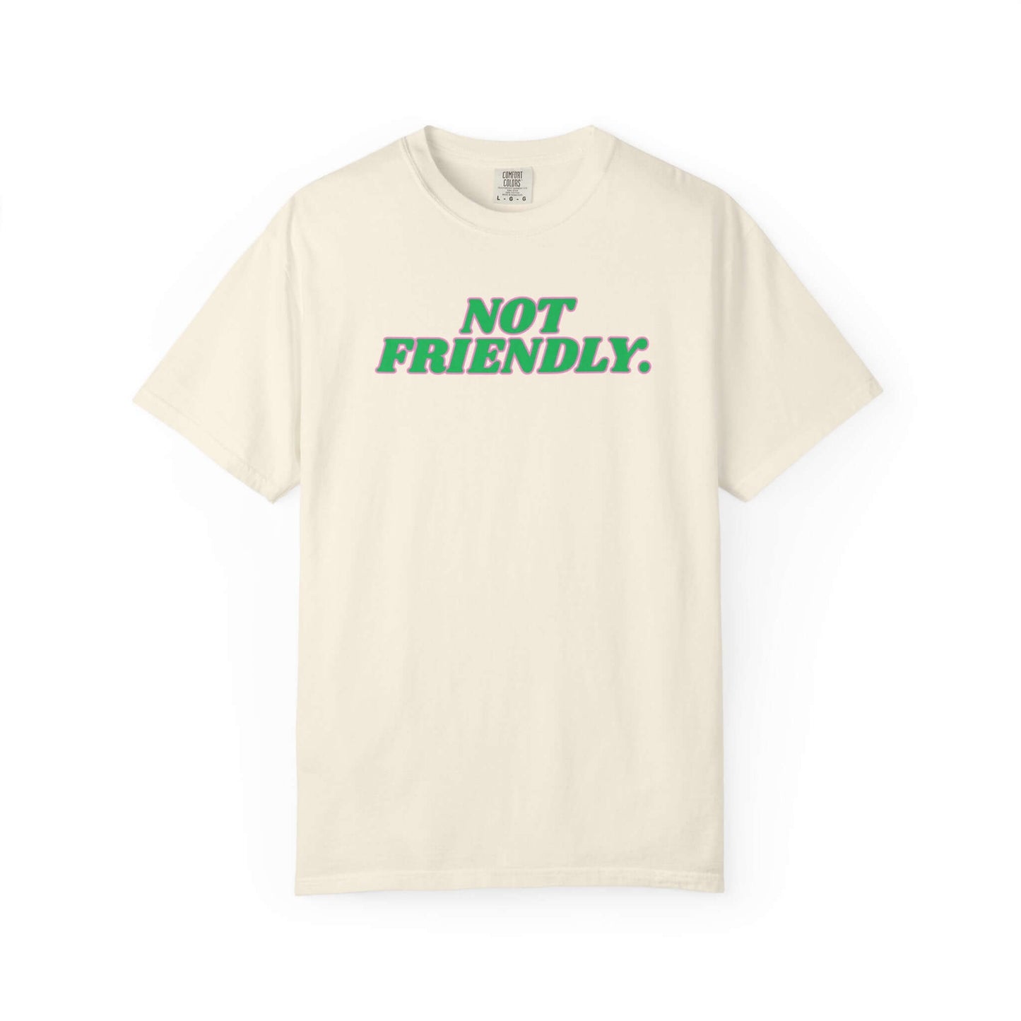 "Not Friendly" Edgy Women's Graphic Tee, Brand63