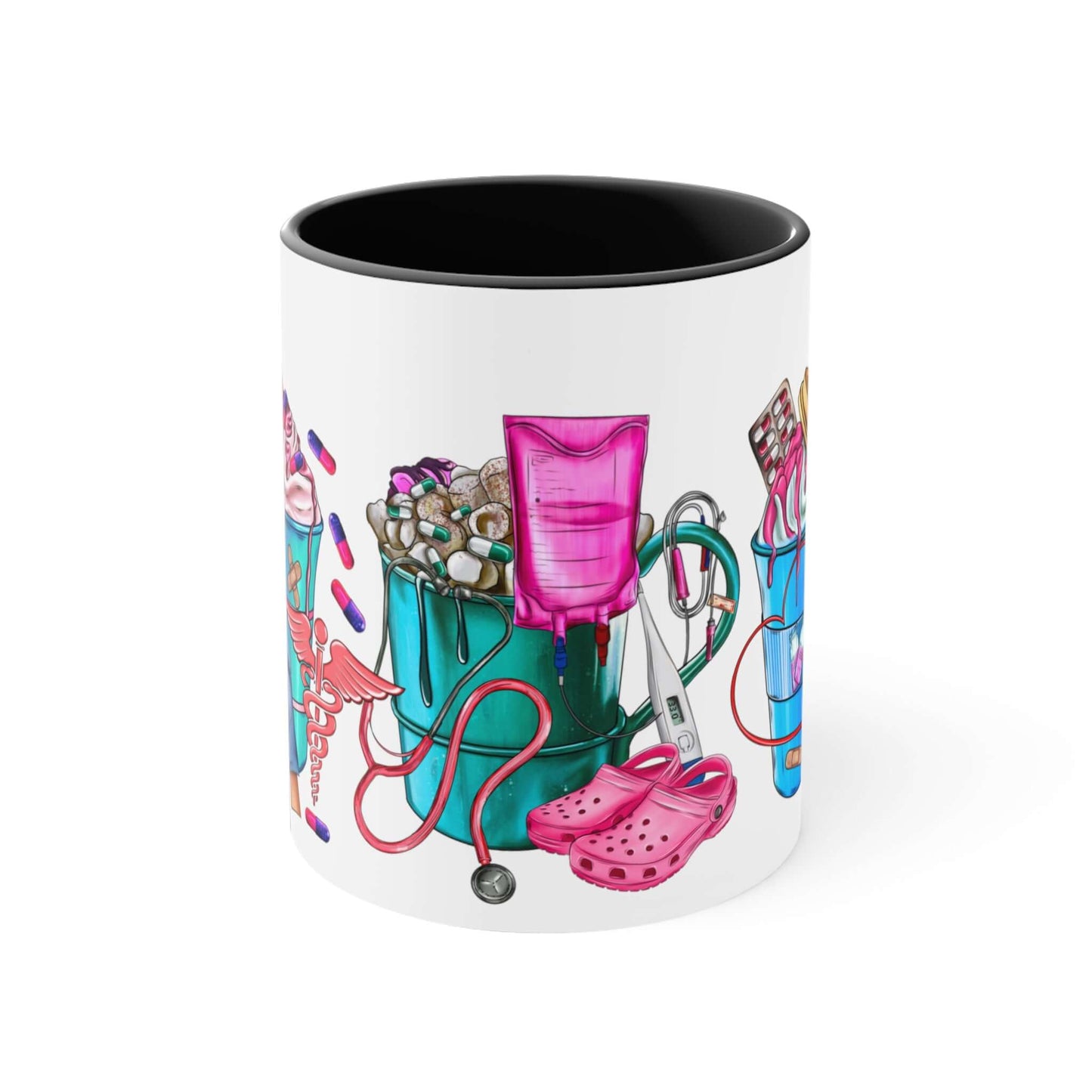 Nurse Ceramic Mug - Fron-tLine Worker Coffee Cup, coffee, coffee lover, drinking cup, Gift For Her, Christmas Gift, Holiday Gift, Birthday, Brand63