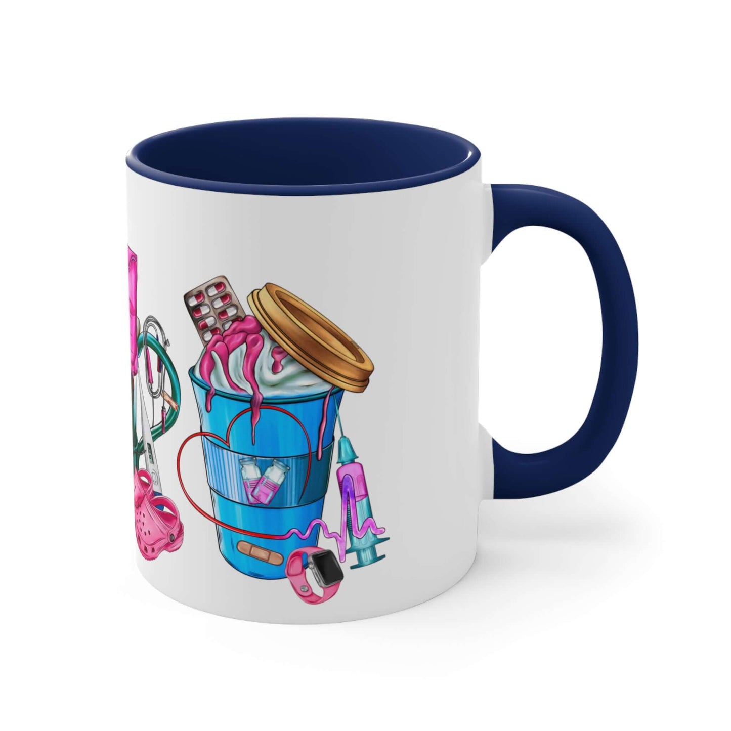 Nurse Ceramic Mug - Fron-tLine Worker Coffee Cup, coffee, coffee lover, drinking cup, Gift For Her, Christmas Gift, Holiday Gift, Birthday, Brand63