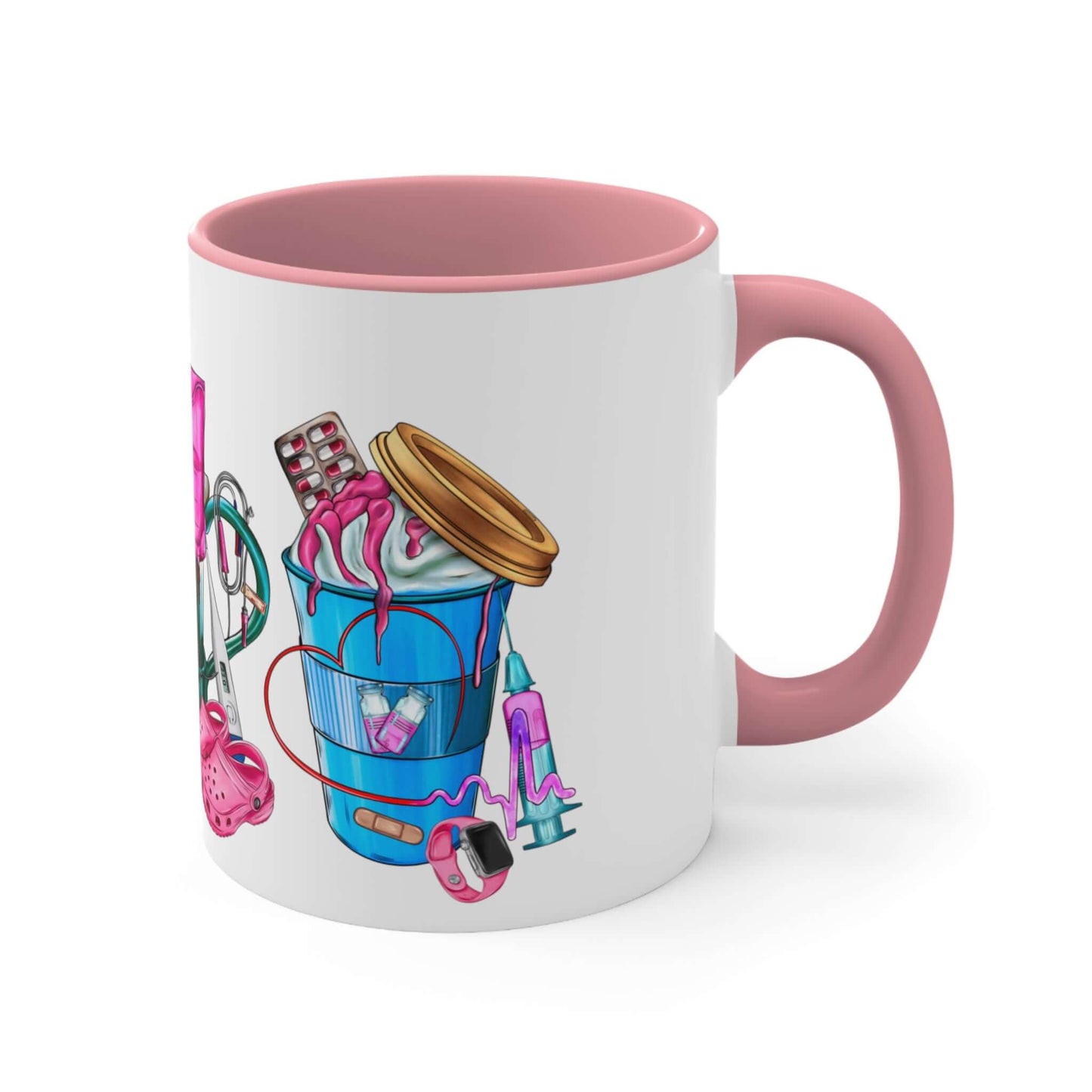 Nurse Ceramic Mug - Fron-tLine Worker Coffee Cup, coffee, coffee lover, drinking cup, Gift For Her, Christmas Gift, Holiday Gift, Birthday, Brand63