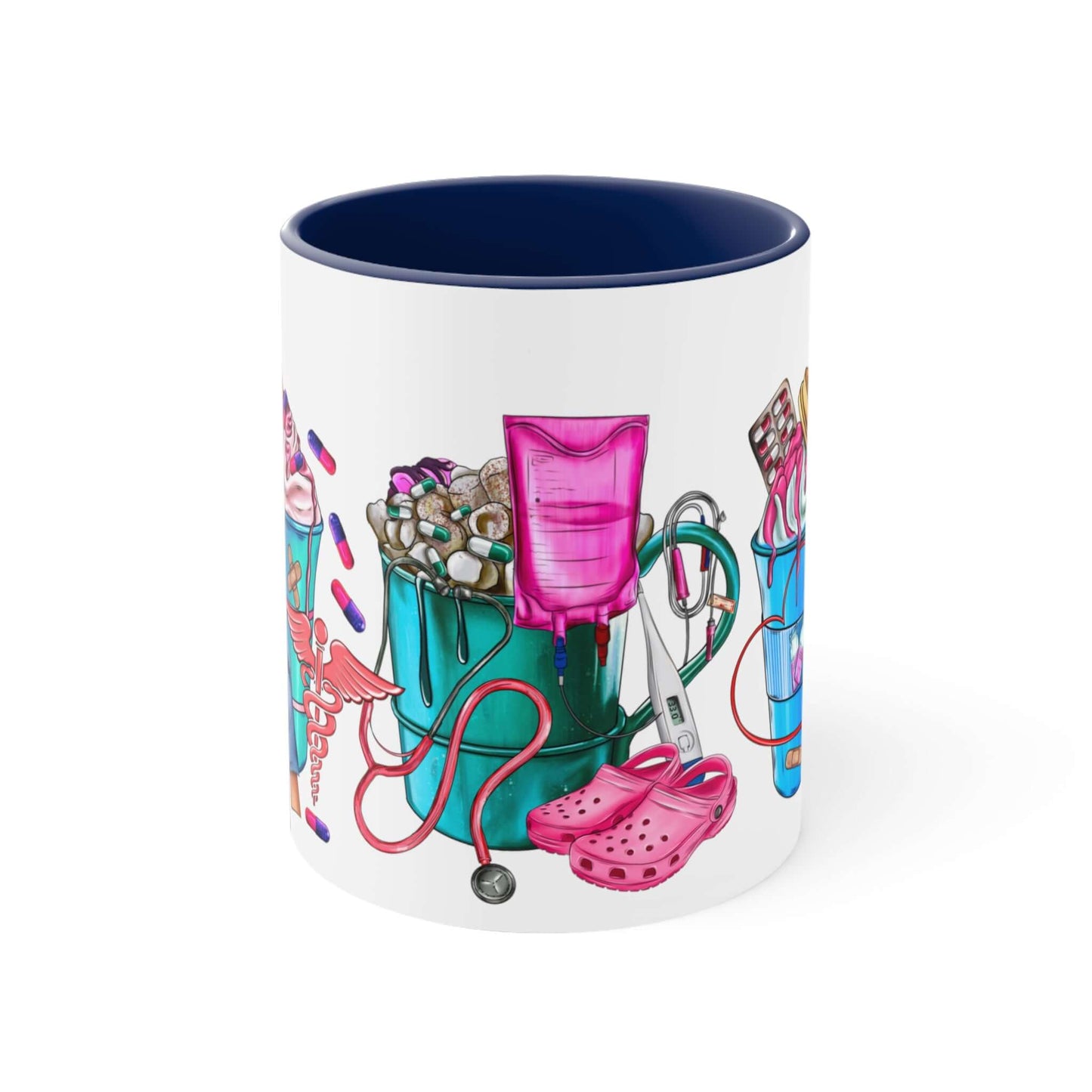 Nurse Ceramic Mug - Fron-tLine Worker Coffee Cup, coffee, coffee lover, drinking cup, Gift For Her, Christmas Gift, Holiday Gift, Birthday, Brand63