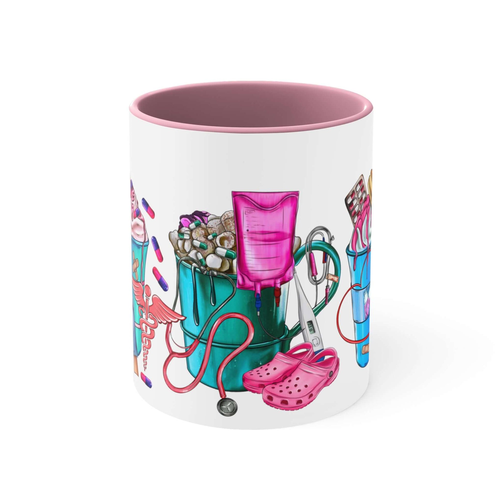 Nurse Ceramic Mug - Fron-tLine Worker Coffee Cup, coffee, coffee lover, drinking cup, Gift For Her, Christmas Gift, Holiday Gift, Birthday, Brand63