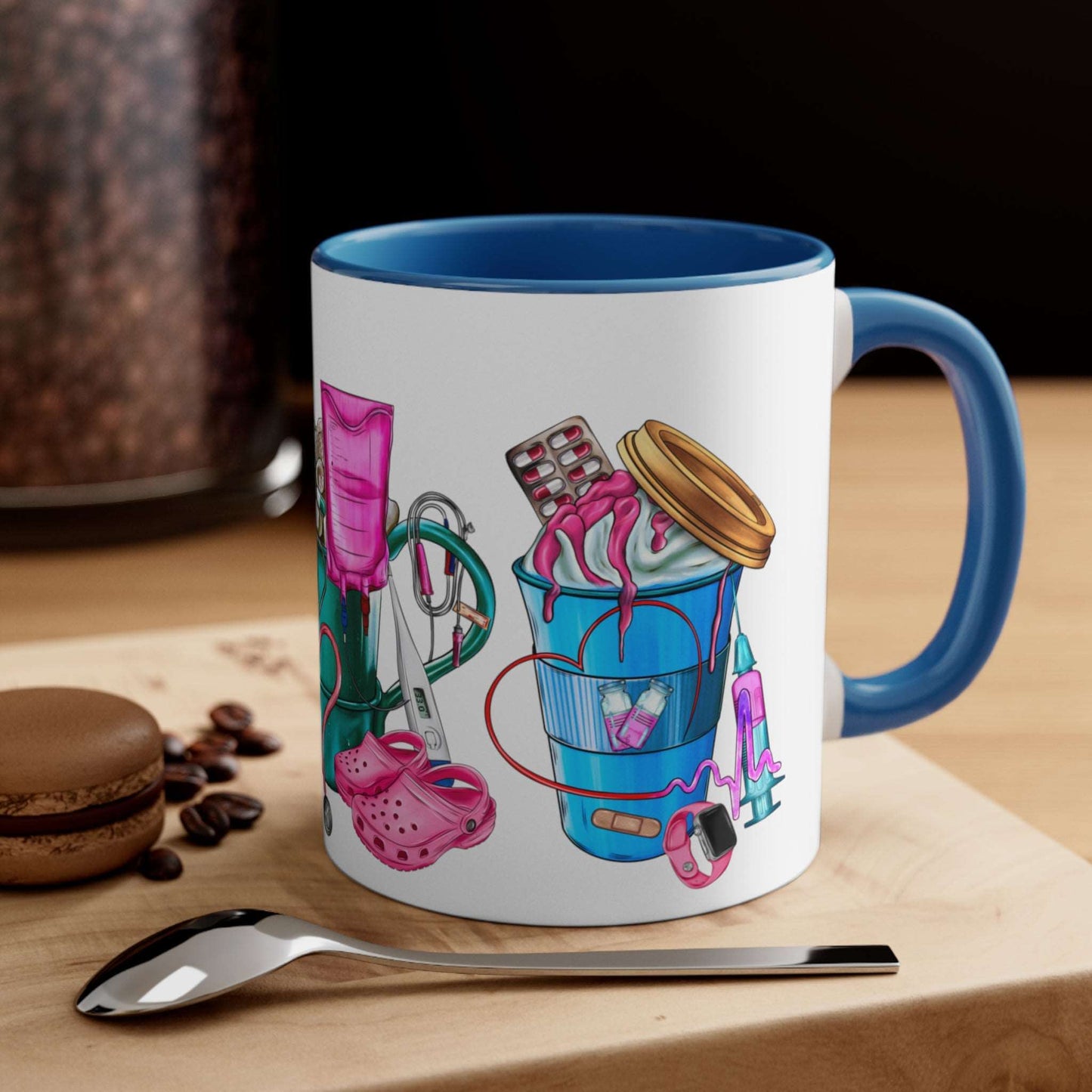 Nurse Ceramic Mug - Fron-tLine Worker Coffee Cup, coffee, coffee lover, drinking cup, Gift For Her, Christmas Gift, Holiday Gift, Birthday, Brand63