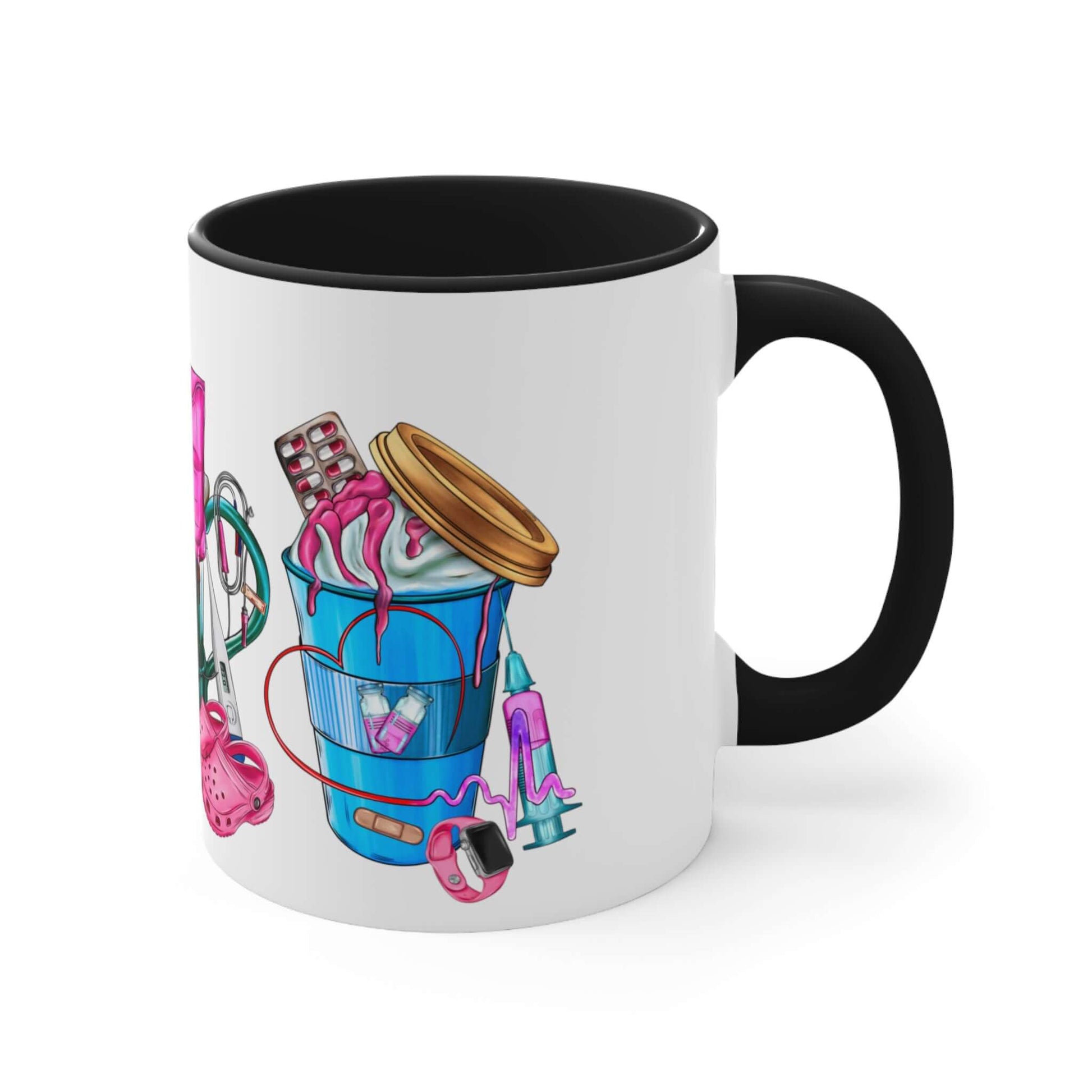 Nurse Ceramic Mug - Fron-tLine Worker Coffee Cup, coffee, coffee lover, drinking cup, Gift For Her, Christmas Gift, Holiday Gift, Birthday, Brand63