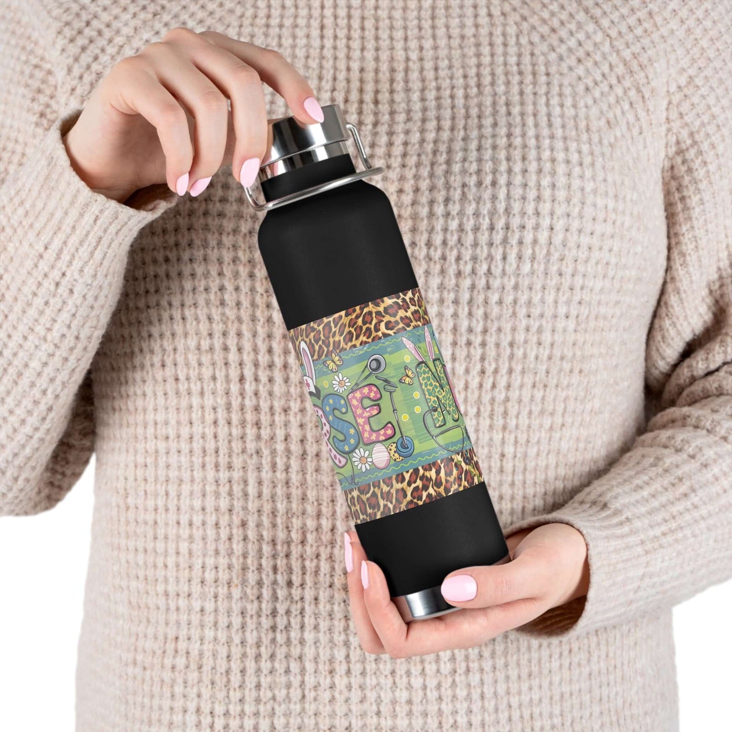 Nurse Easter Insulated Water Bottle - 22oz for Healthcare Heroes, Brand63