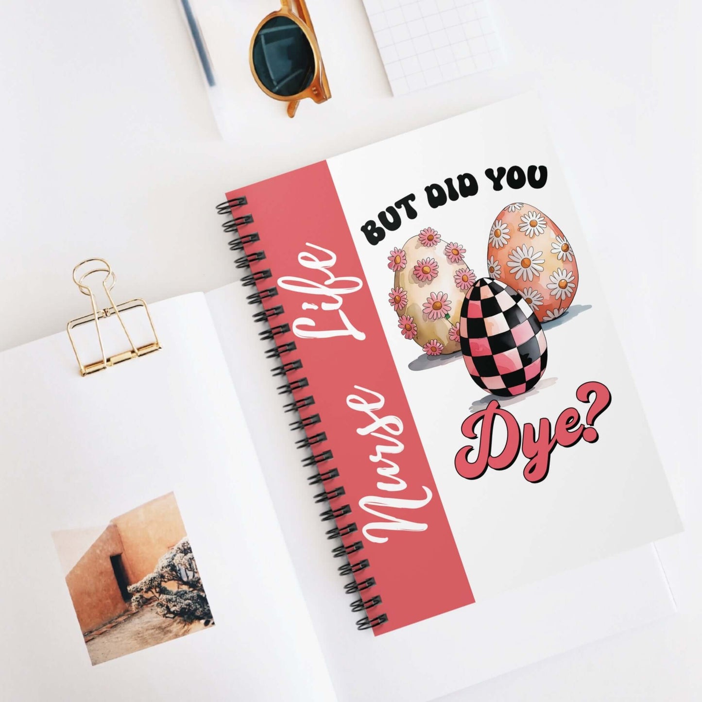 Nurse Life Spiral Notebook - Easter Themed Journal Writing, Brand63