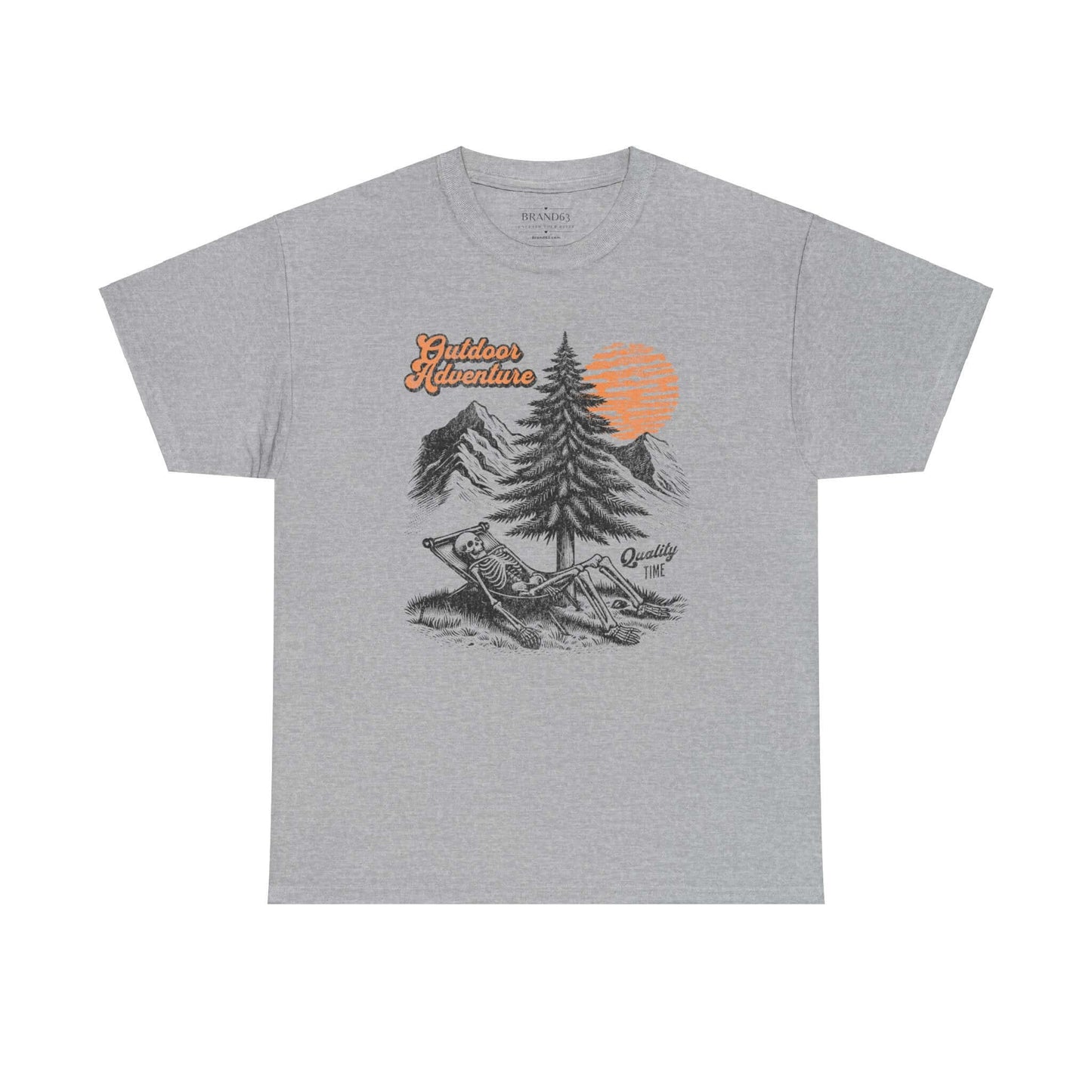 Outdoor Adventure Skeleton Cotton Tee, Brand63