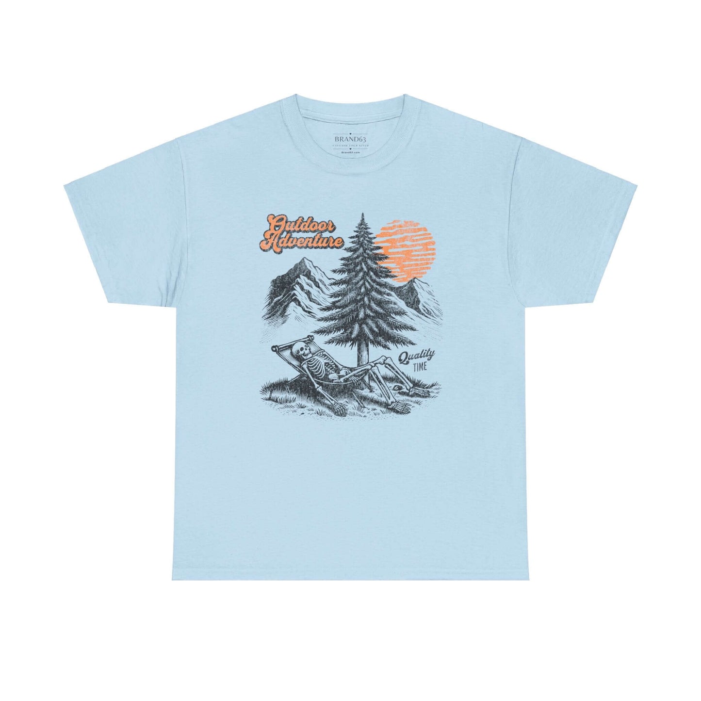 Outdoor Adventure Skeleton Cotton Tee, Brand63
