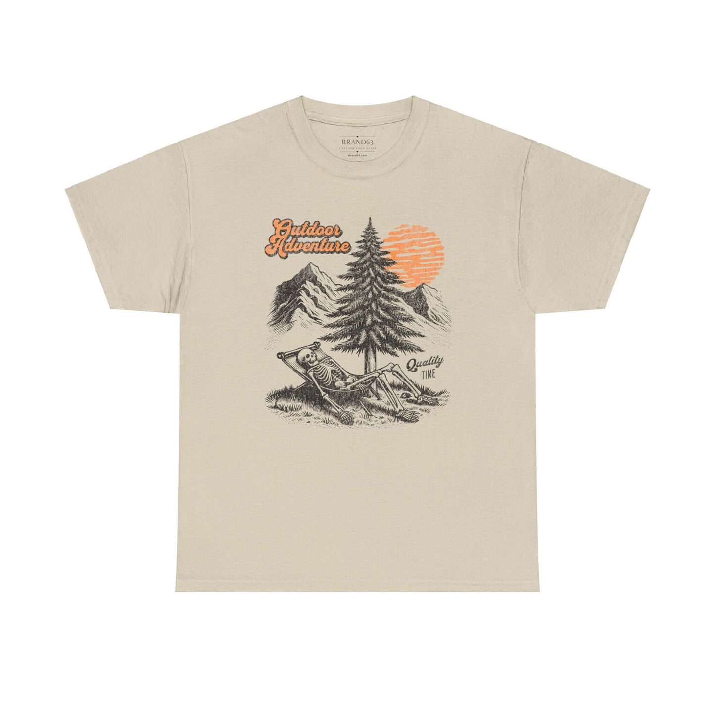 Outdoor Adventure Skeleton Cotton Tee, Brand63