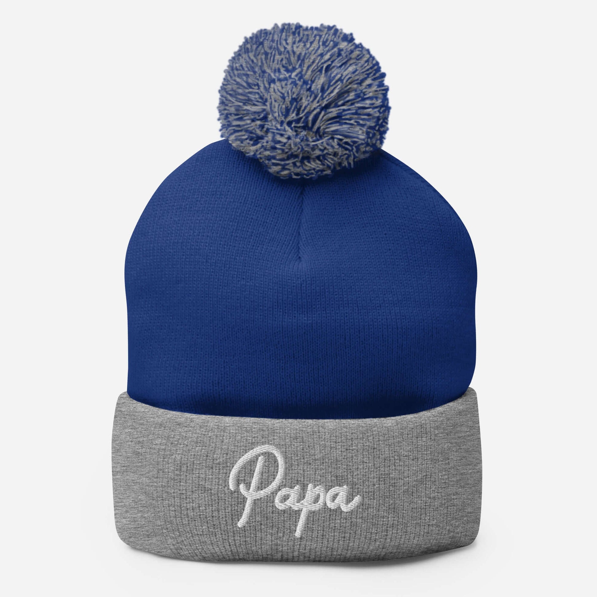 PAPA Men's Pom-Pom Embroidered Beanie