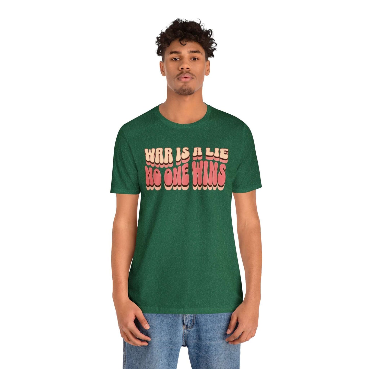 Peace Movement T-Shirt | War Is A Lie No One Wins Shirt (Retro), Brand63