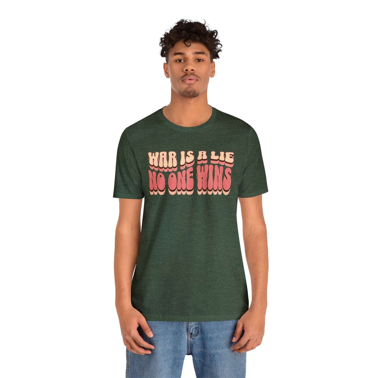 Peace Movement T-Shirt | War Is A Lie No One Wins Shirt (Retro), Brand63