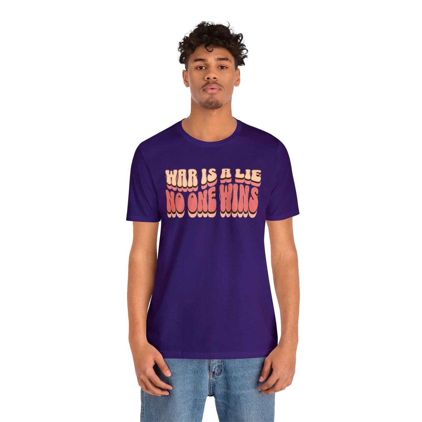 Peace Movement T-Shirt | War Is A Lie No One Wins Shirt (Retro), Brand63