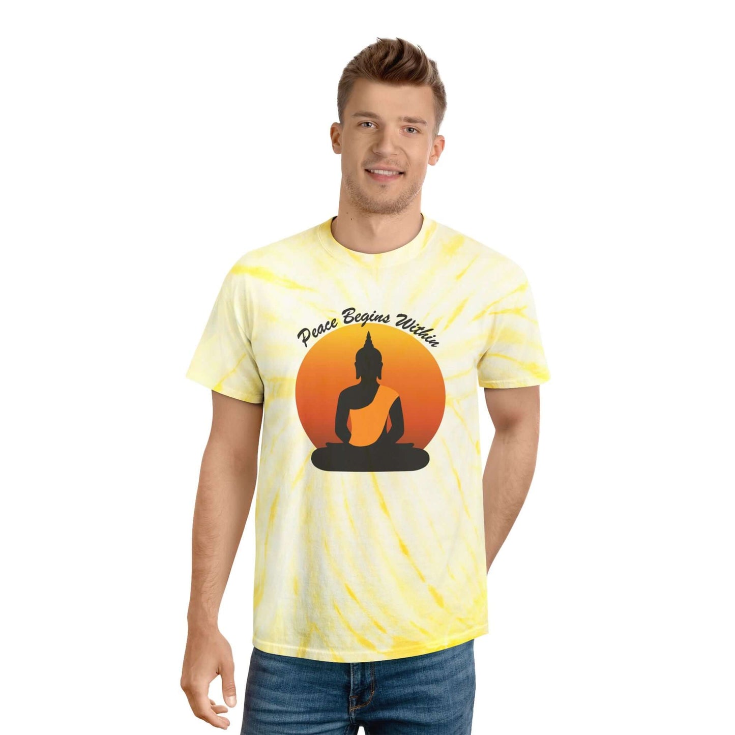 Peace Vibes Buddha Tie-Dye T-shirt, Brand63