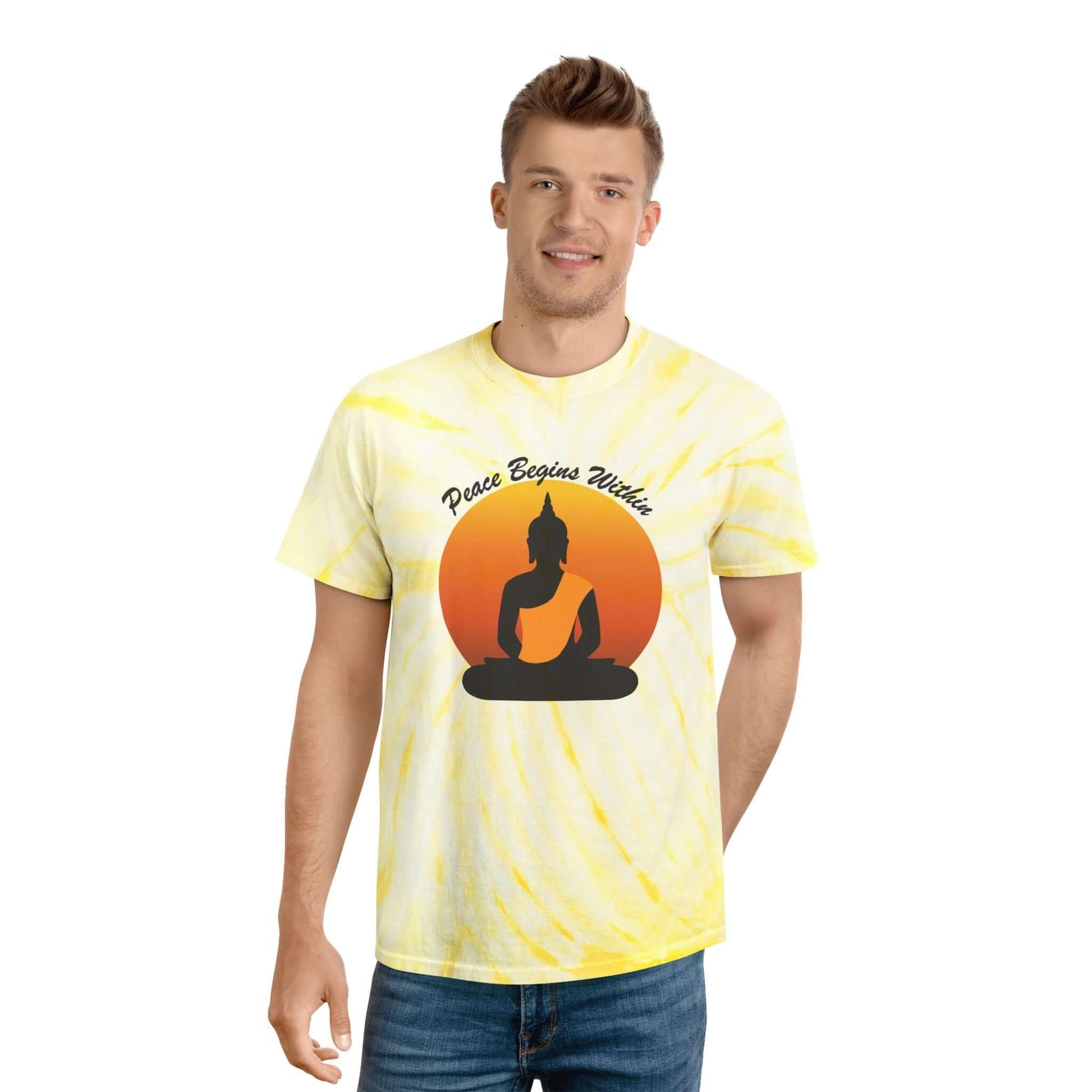 Peace Vibes Buddha Tie-Dye T-shirt, Brand63